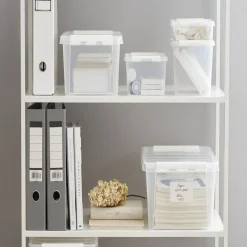 Gifi Entretien Du Linge|Boîte de rangement plastique transparent 1L