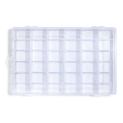 Gifi Rangement|Boîte de rangement pour vis et quincaillerie 36 compartiments 18,3x27,5cm