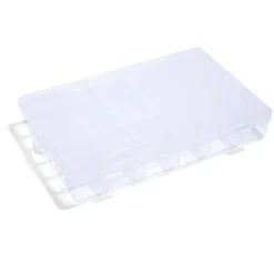 Gifi Rangement|Boîte de rangement pour vis et quincaillerie 36 compartiments 18,3x27,5cm