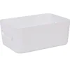Gifi Aménagement Salle De Bain^Boîte de rangement salle de bain blanche SmartStore Compact Taille M