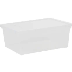 Gifi Rangement|Boîte de rangement transparente 10 L