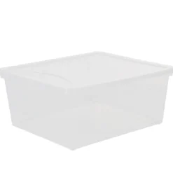 Gifi Rangement|Boîte de rangement transparente 18 L