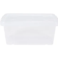 Gifi Rangement|Boîte de rangement transparente avec couvercle 4,4L