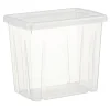 Gifi Rangement|Boîte de rangement transparente avec couvercle 8,8L