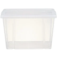 Gifi Rangement|Boîte de rangement transparente avec couvercle 18,8L