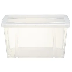Gifi Rangement|Boîte de rangement transparente avec couvercle 30L