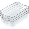 Gifi Boîte de rangement transparente pour réfrigérateur x3