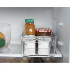 Gifi Boîte de rangement étroite transparente pour réfrigérateur