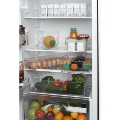 Gifi Boîte de rangement étroite transparente pour réfrigérateur