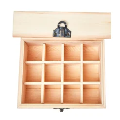 Gifi Boîte de rangment pour huiles essentielles bois naturel