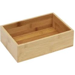 Gifi Aménagement Salle De Bain^Boîte en bambou organisateur L.22,5xl.15xH.6,5 cm