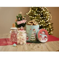 Gifi Boîte en métal 3 niveaux design Noël