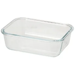 Gifi Boîte en verre et bambou 1 L