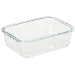 Gifi Boîte en verre et bambou 1 L