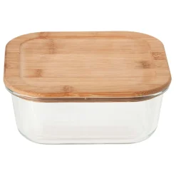 Gifi Boîte en verre et bambou 1,1 L