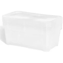 Gifi Rangement|Boîte 6L plastique transparent x6