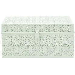 Gifi Rangement|Boîte métallique à motif ajouré dentelle