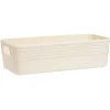 Gifi Aménagement Salle De Bain^Boîte plastique beige 25x11xH7cm