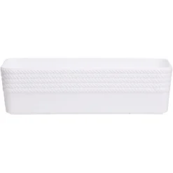 Gifi Aménagement Salle De Bain^Boîte plastique blanc 25x11xH7cm