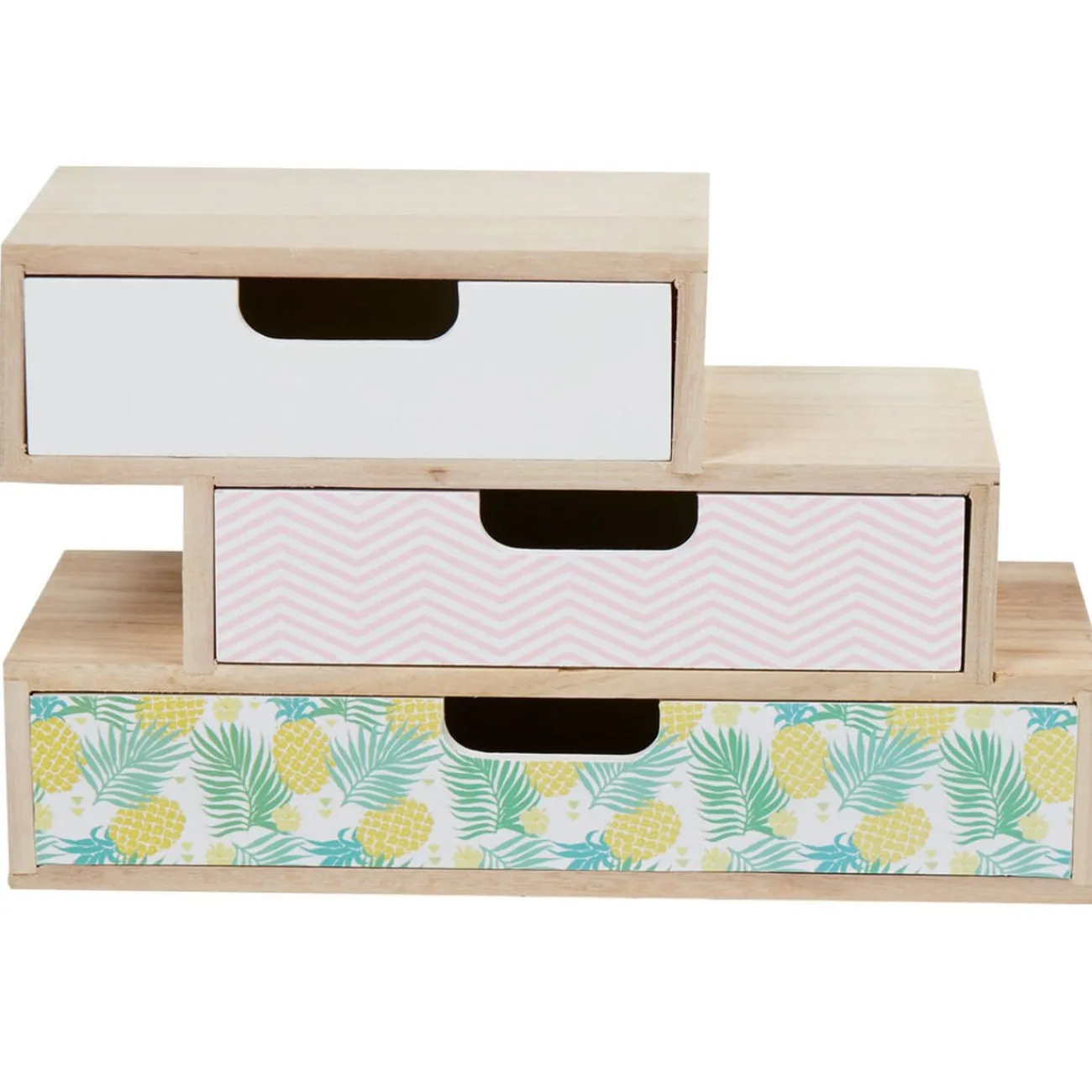 Gifi Rangement|Boîte range bureau 3 tiroirs Sweet exotic