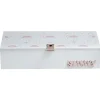 Gifi Rangement|Boîte range bureau blanche et rose design Sweet exotic