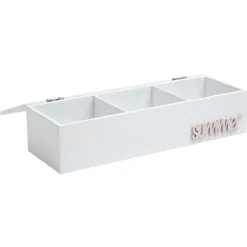 Gifi Rangement|Boîte range bureau blanche et rose design Sweet exotic