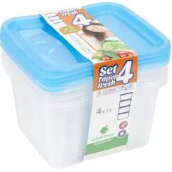 Gifi Boîte rangement alimentaire 1,1 L x4