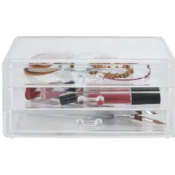 Gifi Beauté^Boîte rectangulaire 3 tiroirs transparents