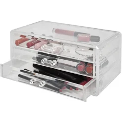 Gifi Beauté^Boîte rectangulaire 3 tiroirs transparents