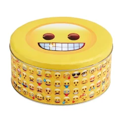 Gifi Boîte ronde métallique design Emoji face