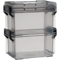 Gifi Rangement|Boîte superposable à clips 300ml x2