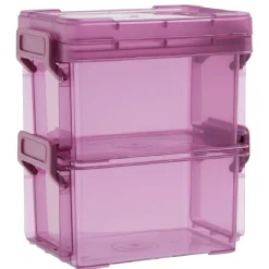 Gifi Rangement|Boîte superposable à clips 300ml x2