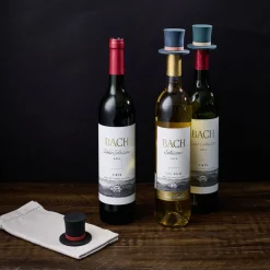 Gifi Bouchon silicone bouteille de vin forme chapeau Ø3,5xH6cm