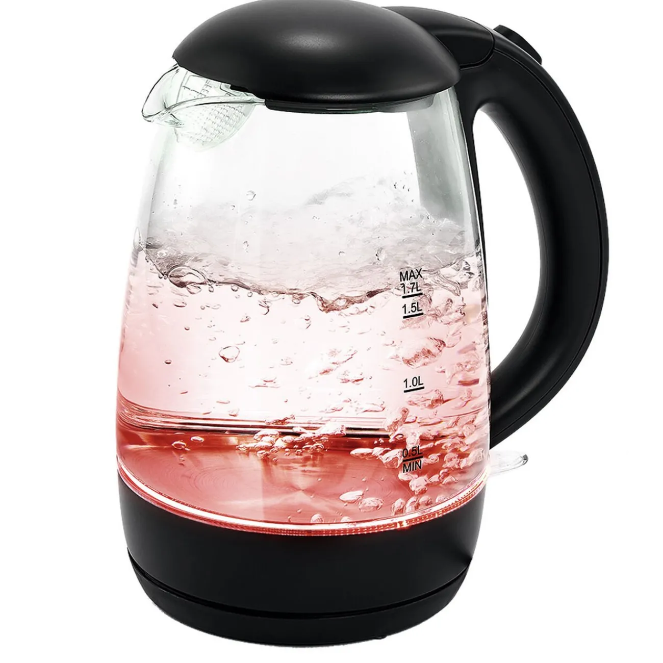 Gifi Bouilloire LED sans fil couleurs variables Homday en verre 1,7 L