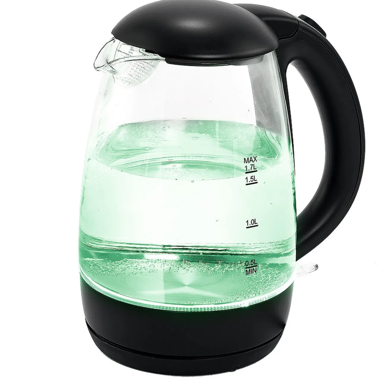 Gifi Bouilloire LED sans fil couleurs variables Homday en verre 1,7 L