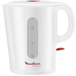 Gifi Bouilloire Principio Moulinex blanc et rouge 1,5 L