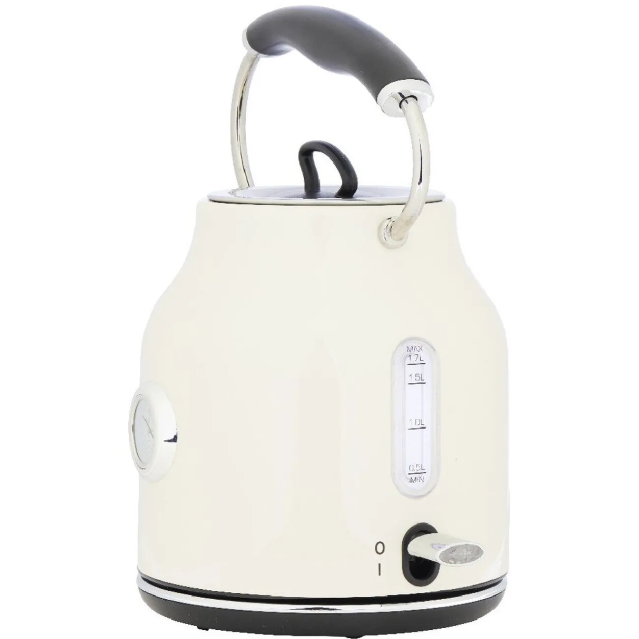 Gifi Bouilloire rétro indicateur température blanc crème 1,7 L