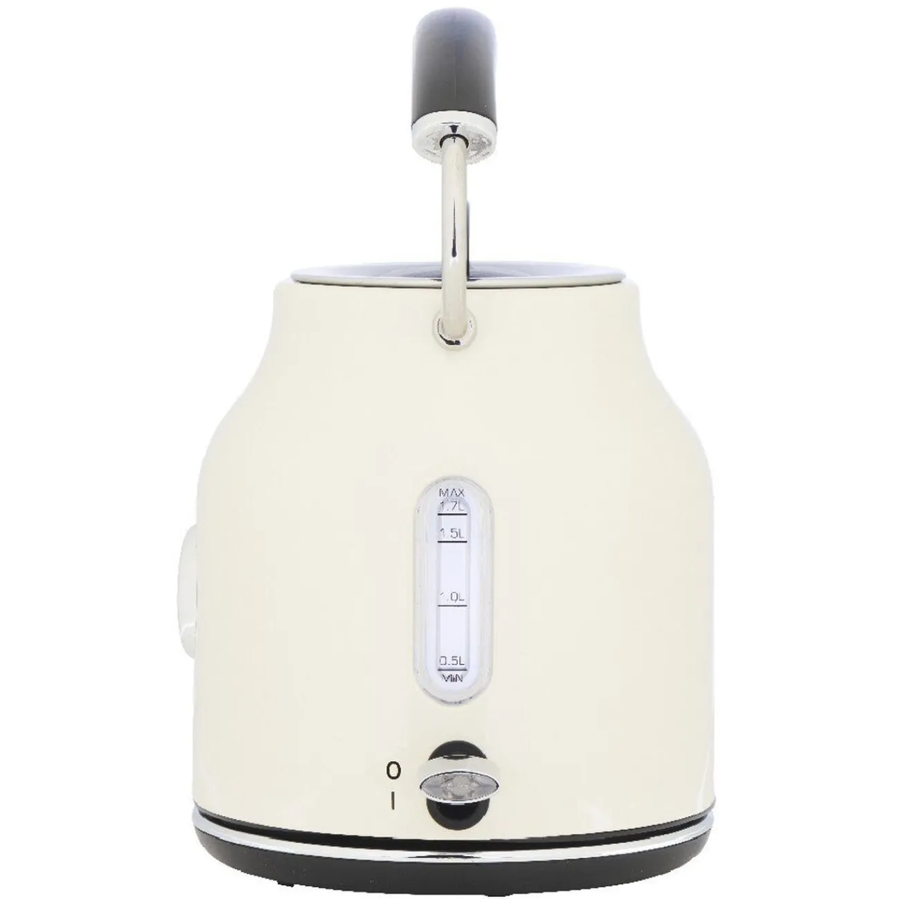 Gifi Bouilloire rétro indicateur température blanc crème 1,7 L