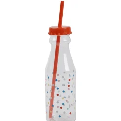 Gifi Bouteille en plastique avec paille