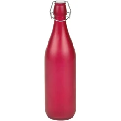 Gifi Bouteille en verre effet givré 1 L