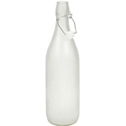 Gifi Bouteille en verre effet givré 1 L