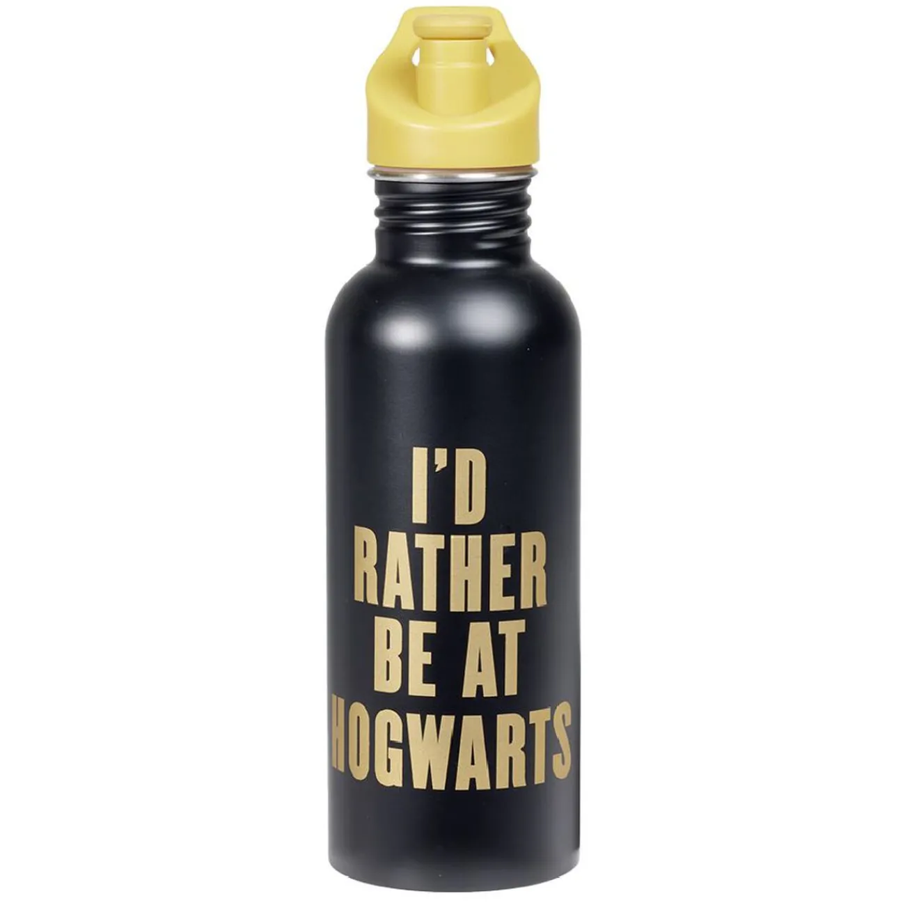 Gifi Bouteille gourde Harry Potter Hogwart Poudlard métal noir et orange