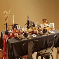 Gifi Bouteille Halloween 1L en verre forme tête de mort noire