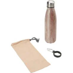 Gifi Bouteille isotherme inox avec housse et mousqueton 480 ml