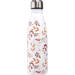 Gifi Bouteille isotherme inox motif fleur rose 500 ml
