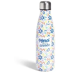 Gifi Bouteille isotherme Merci pour cette année 500ml inox 4 modèles