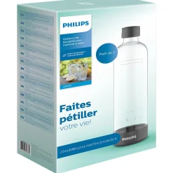 Gifi Bouteille 1L pour machine à soda Noir x2