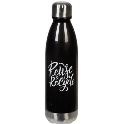 Gifi Bouteille plastique réutilisable avec inscription 5 modèles et coloris