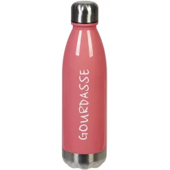 Gifi Bouteille plastique réutilisable avec inscription 5 modèles et coloris