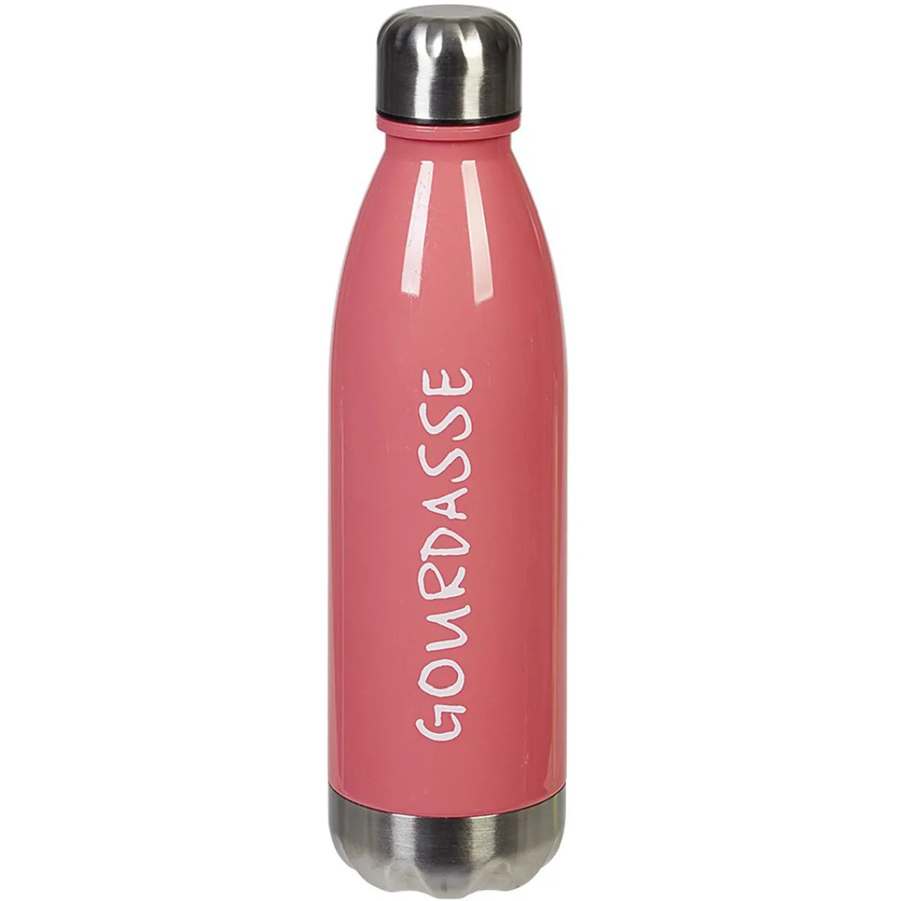 Gifi Bouteille plastique réutilisable avec inscription 5 modèles et coloris